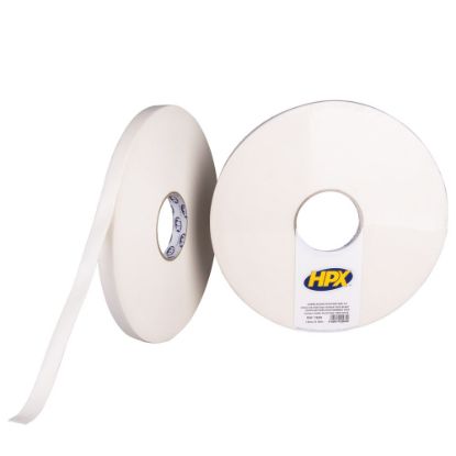 Afbeeldingen van HPX Dubbelzijdige bevestigingstape wit 19MM 50M
