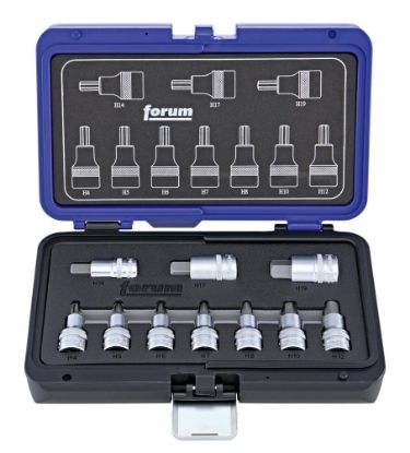 Afbeeldingen van FORUM Inzetstukkenset ½" 10x