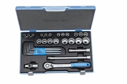Afbeeldingen van GEDORE Dopsleutelset ½" D 19 WAU-20 5/16-1.¼AF 31x