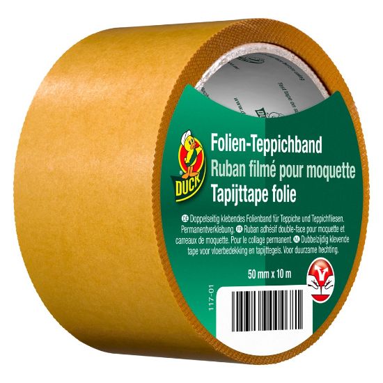 Afbeeldingen van DUCK Tapijttape folie 50MM 10M