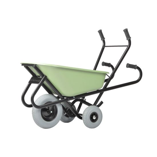 Afbeeldingen van MATADOR Kruiwagen ERGO TORO CT M-170-CT-WB met groene bak 90L met lekvrij wiel