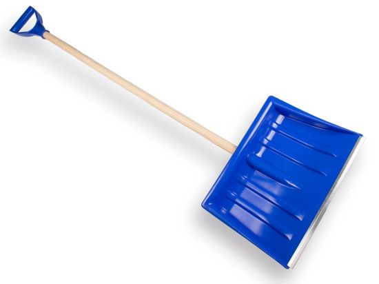 Afbeeldingen van Sneeuwschuiver ALPIN 1 A kunststof 40CM beuken steel en kunststof D-greep
