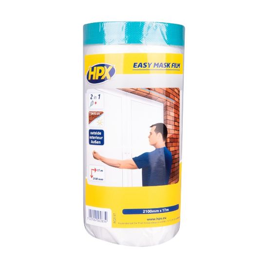 Afbeeldingen van HPX Easy Mask afdekfolie + cloth tape 210CM 17M