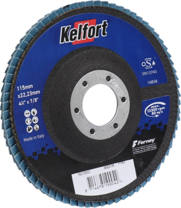 Afbeeldingen van KELFORT Lamellenschijf zirconium 115MM P80