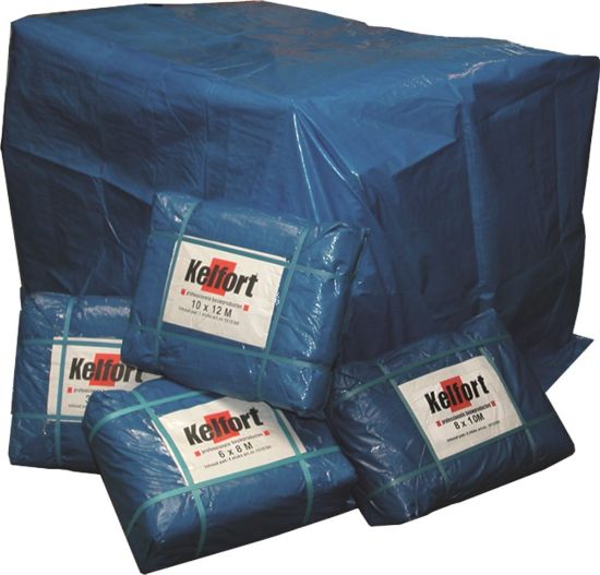 Afbeeldingen van KELFORT Dekzeil blauw 130g/M² 10X12M