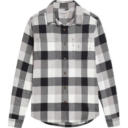 Afbeeldingen van CARHARTT Overhemd Hamilton flannel dames 104516 zwart S