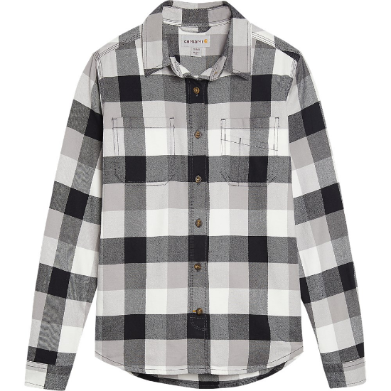 Afbeeldingen van CARHARTT Overhemd Hamilton flannel dames 104516 zwart XS