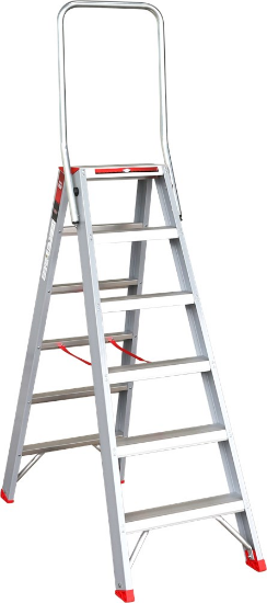 Afbeeldingen van KELFORT Trap dubbel oploopbaar 6 141CM