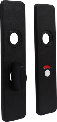 Afbeeldingen van OXLOC Klikschild kort vrij/bezet Saint Denis aluminium zwart 5X57MM