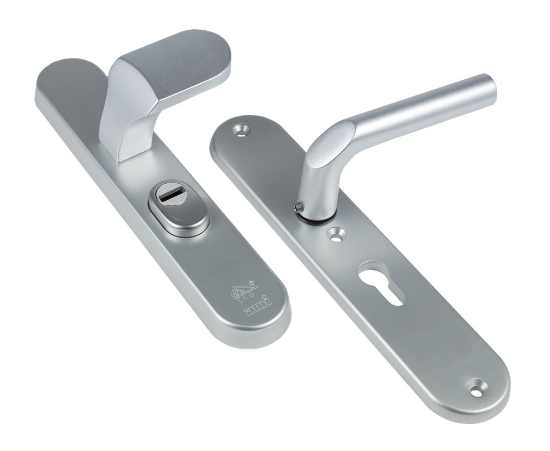 Afbeeldingen van Voordeurgarnituur PC55 KTB ovaal kruk 369