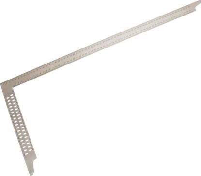 Afbeeldingen van FORUM Timmermans-winkelhaak naadloos met aftekengaten edelstaal 800X320MM