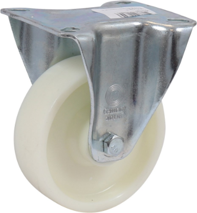 Afbeeldingen van KELFORT Bokwiel EV wit polyamide 100MM met rollager 125kg