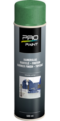 Afbeeldingen van PRO-PAINT Hamerslag lak groen 500ML