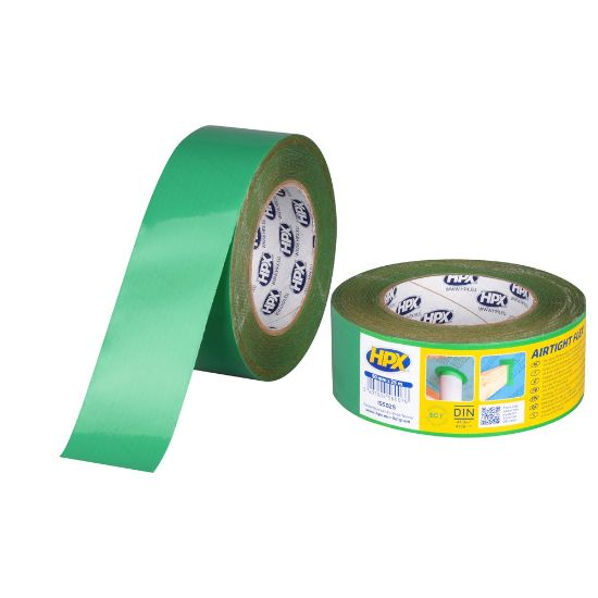Afbeeldingen van HPX Flexibele PE tape groen 50MM 25M