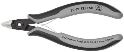 Afbeeldingen van KNIPEX Zijsnijtang elektro PREC 7962125ESD DIN9654
