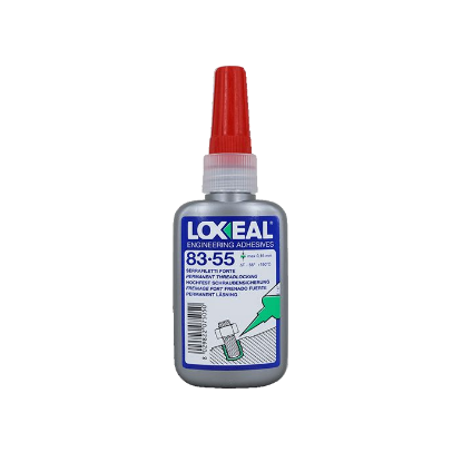 Afbeeldingen van LOXEAL Schroefdraadborging 83-55 extra sterk rood 50ML