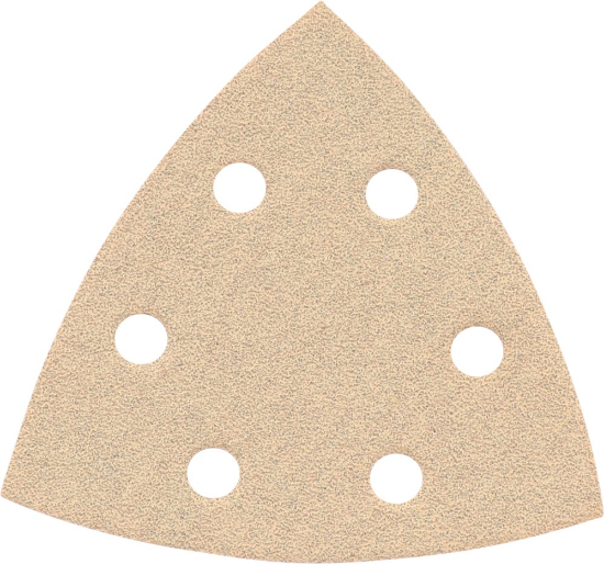 Afbeeldingen van KELFORT Klitschuurschijf DELTA wit 6-gat K80 10x