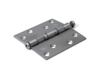 Afbeeldingen van DX Kogellagerscharnier rechte hoeken + pen RVS geborsteld 89X89MM