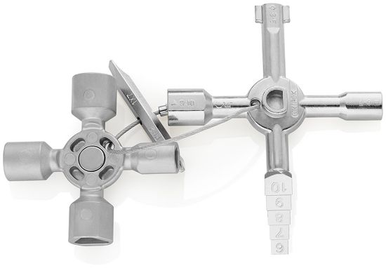 Afbeeldingen van KNIPEX Schakelkastsleutel TwinKey 001101