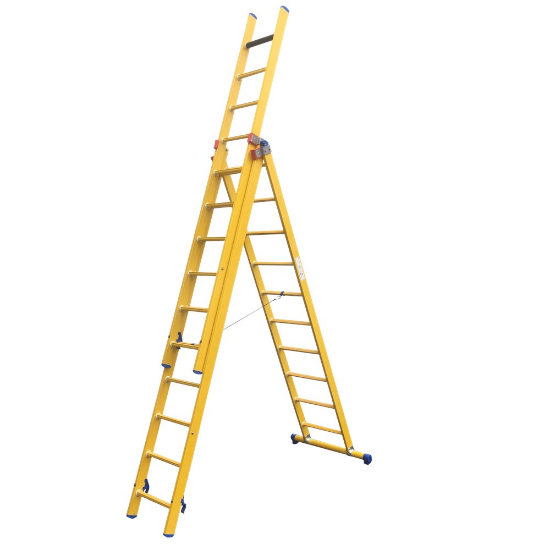 Afbeeldingen van ASC Reformladder fiber 3X10 sporten met stabilisatie balk compleet fiber