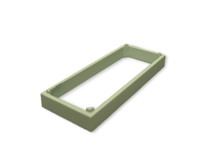 Afbeeldingen van Tussenplaat zamac epoxy coating wit tbv RBM