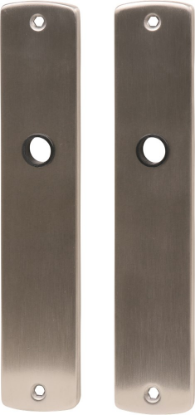 Afbeeldingen van OXLOC Langschild krukgat + profielcilinder renovatie RVS