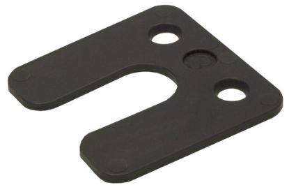 Afbeeldingen van GEBR. BODEGRAVEN Drukplaat KS met sleuf zwart 3MM 70X70MM