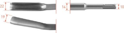 Afbeeldingen van ROTEC Gutsbeitel SDS-Plus 22X250MM