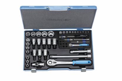 Afbeeldingen van GEDORE Dopsleutelset ¼" + ½" 19 V20 U-10 4-30MM 50x