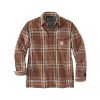 Afbeeldingen van CARHARTT Overhemd flannel sherpa geruit 105430 burnt sienna L