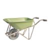 Afbeeldingen van MATADOR Kruiwagen aluminium PROFI-MAX Plus M-151-ALU CTWB HDPE bak groen 90L met breed lekvrij wiel