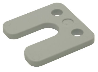 Afbeeldingen van GEBR. BODEGRAVEN Drukplaat KS met sleuf grijs 7MM 70X70MM