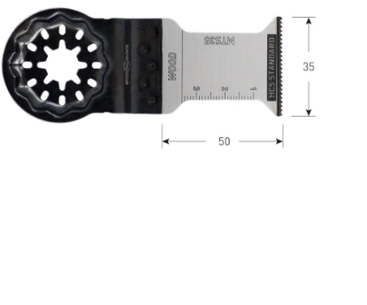 Afbeeldingen van ROTEC Invalzaagblad MTS35 HCS Starlock hout 35X50MM 10x