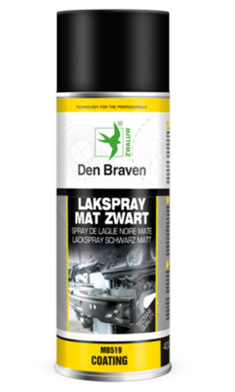 Afbeeldingen van ZWALUW Lakspray mat zwart 400ML