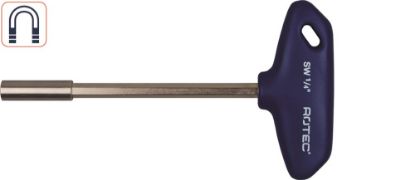 Afbeeldingen van ROTEC T-Sleutel bithouder ¼" magnetisch 125MM