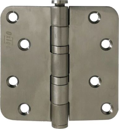 Afbeeldingen van OXLOC Kogellagerscharnier RVS A2 ronde hoeken 89X89MM