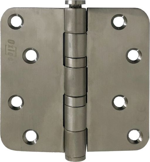 Afbeeldingen van OXLOC Kogellagerscharnier RVS A2 ronde hoeken 89X89MM