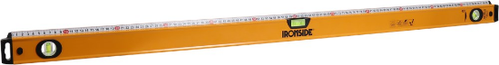 Afbeeldingen van IRONSIDE Waterpas aluminium met liniaal 120CM