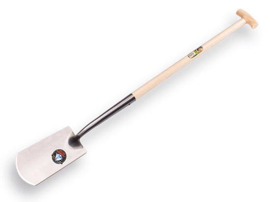Afbeeldingen van Zwanenhalsspade gepolijst blad T-steel 80CM