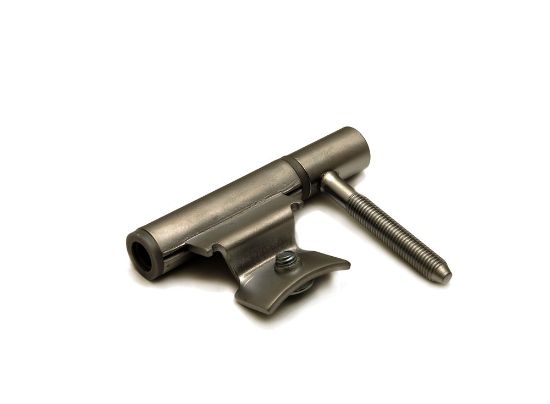 Afbeeldingen van DX Inboorpaumelle staal satijn verchroomd 14MM ring NY grijs t.b.v. houten deuren & metalen inmetselkozijnen