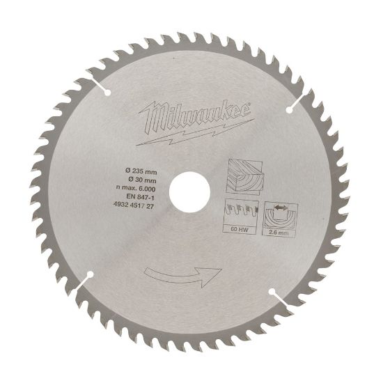 Afbeeldingen van CIRCULAR SAW BLADE CIRCS235X30X60Z -1PC