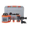 Afbeeldingen van NEDO Rotatielaser SIRIUS 1 HV set 3 inclusief laserontvanger ACCEPTOR 2 digital met Heavy-duty baakklem, afstandsbediening, doelplaat, wandhouder, verticaalhouder, accu´s, lader en koffer laser-klasse 2 471944-632