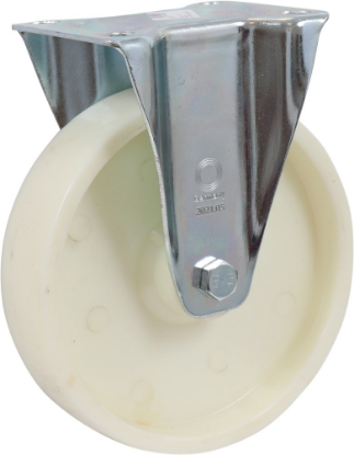 Afbeeldingen van KELFORT Bokwiel EV wit polyamide 200MM met rollager 250kg