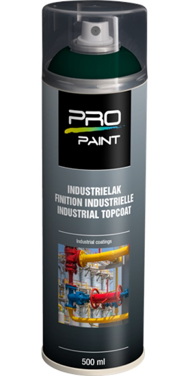Afbeeldingen van PRO-PAINT Industrie lak / deklaag mosgroen RAL6005 HG 500ML