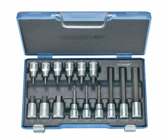 Afbeeldingen van GEDORE Schroevendraaierdopsleutelset ½" 5-17MM 15x