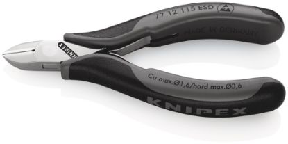 Afbeeldingen van KNIPEX Zijsnijtang elektro 7712115ESD DIN9654