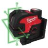 Afbeeldingen van MILWAUKEE Accu groene kruislijnlaser/loodlaser M12CLLP4-301C 4 punten
