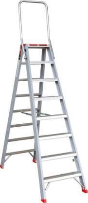 Afbeeldingen van KELFORT Trap dubbel oploopbaar 8 165CM
