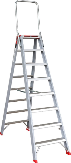 Afbeeldingen van KELFORT Trap dubbel oploopbaar 8 165CM