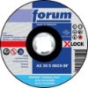 Afbeeldingen van FORUM Schuurschijf gebogen RVS X-LOCK 115X6MM
